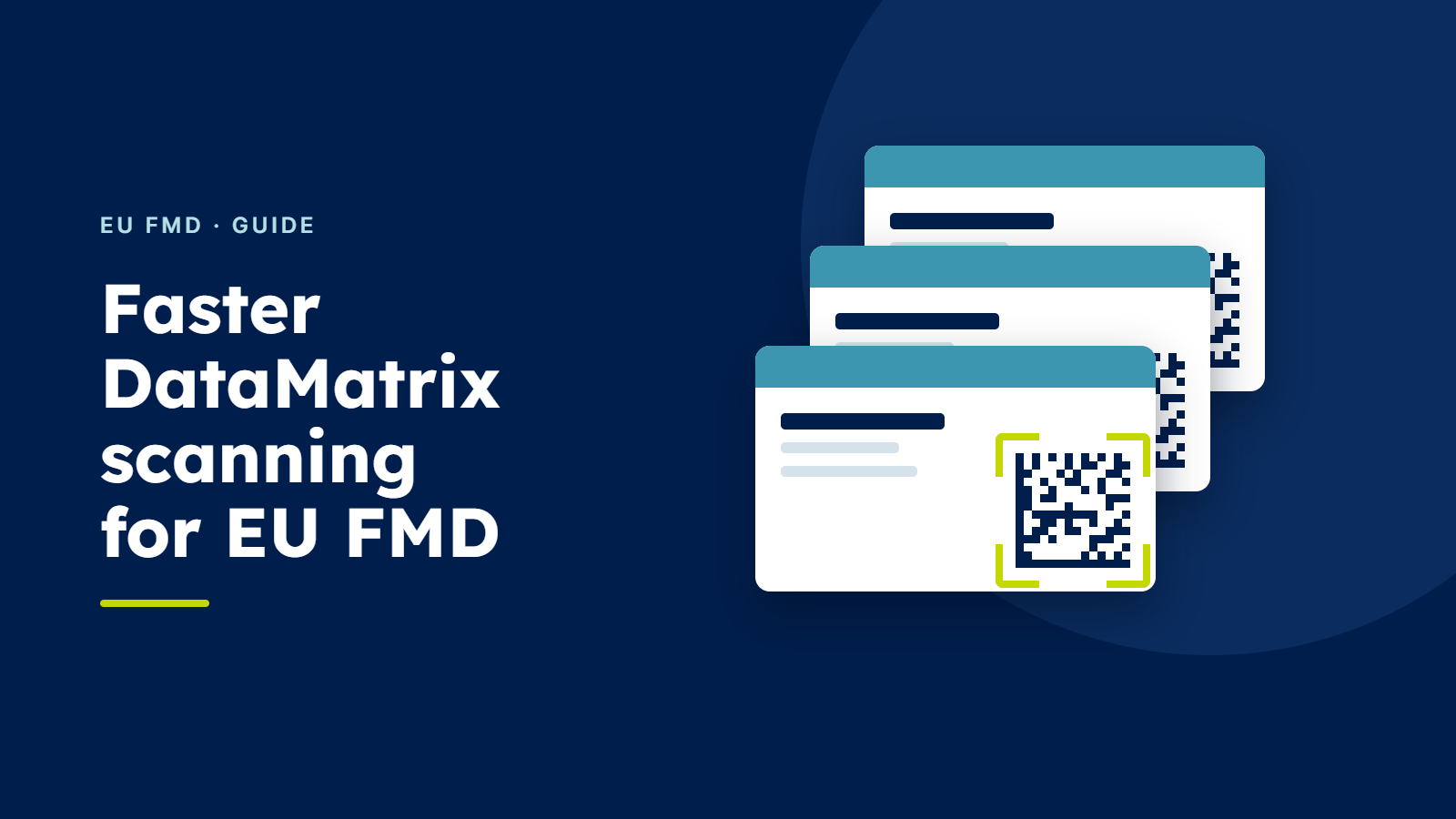 EU FMD starts with the DataMatrix — opening frame of the EU guide video
