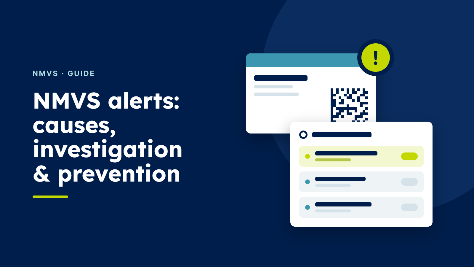 NexRx shows an NMVS alert on the affected pack in the camera view